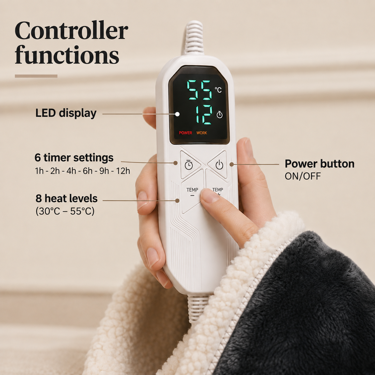 ELOVIA™ Heated Cosy Blanket